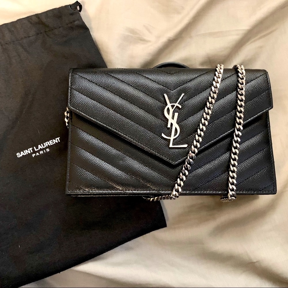 YSL WOC crossbody envelope bag